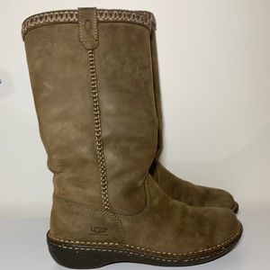 UGG Swell Nubuck Boots - Olive Green